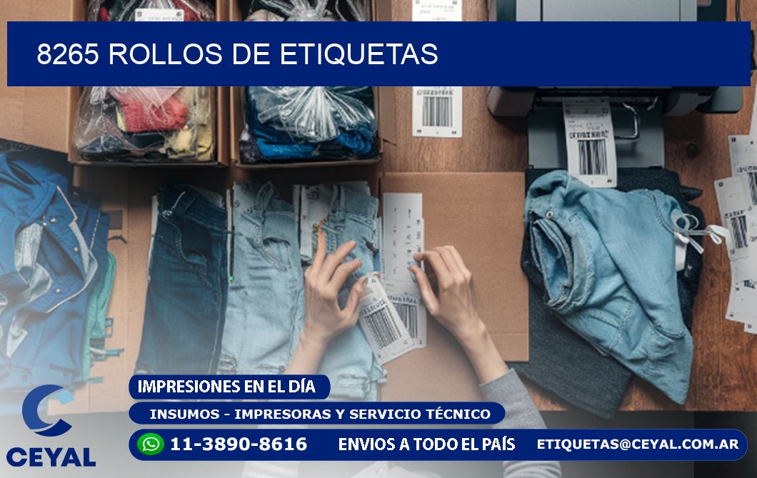 8265 ROLLOS DE ETIQUETAS