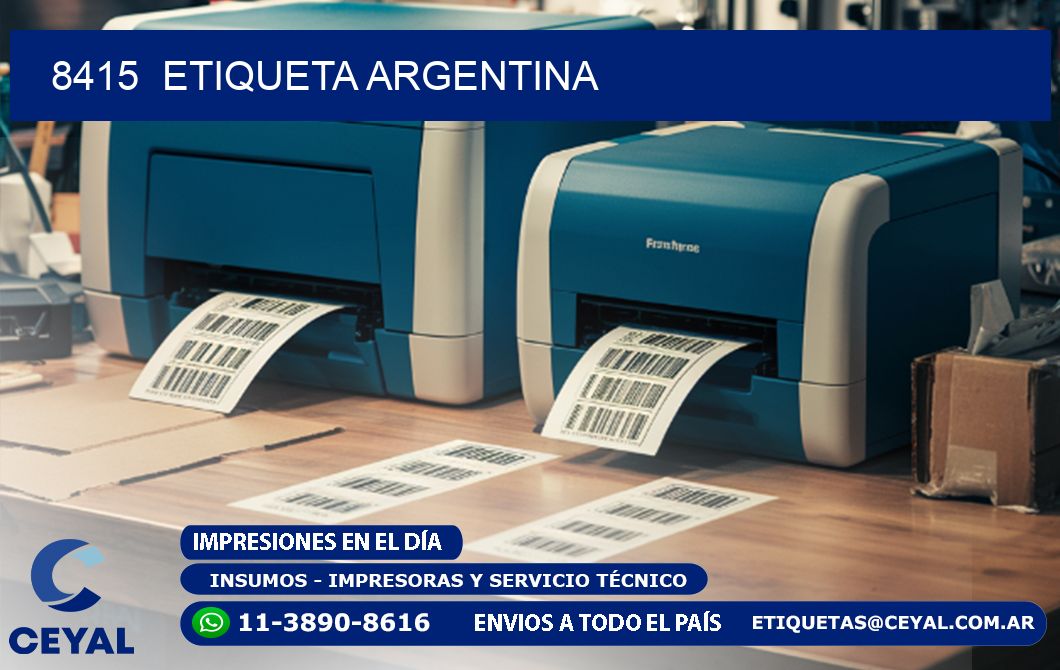 8415  ETIQUETA ARGENTINA