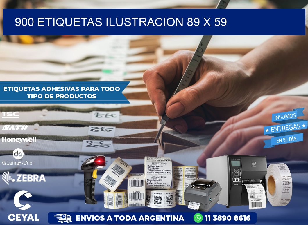 900 ETIQUETAS ILUSTRACION 89 x 59