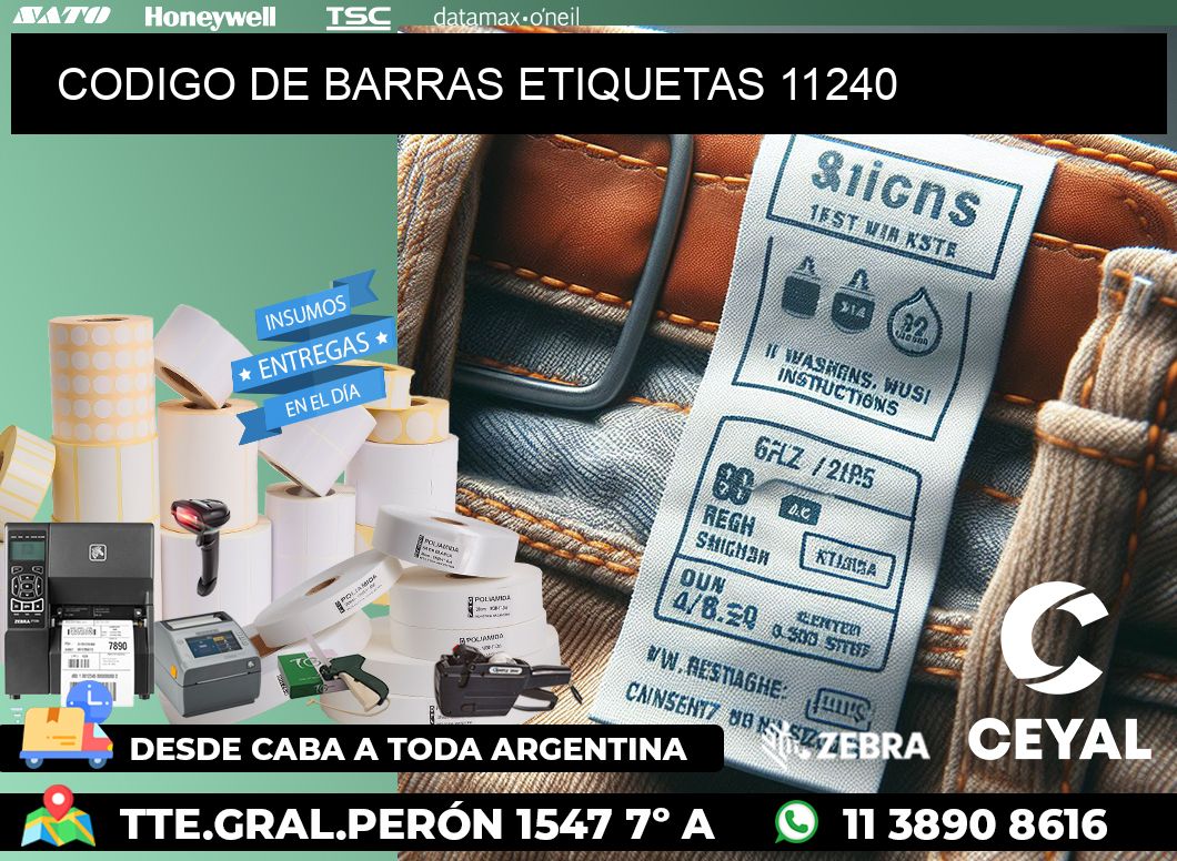 CODIGO DE BARRAS ETIQUETAS 11240