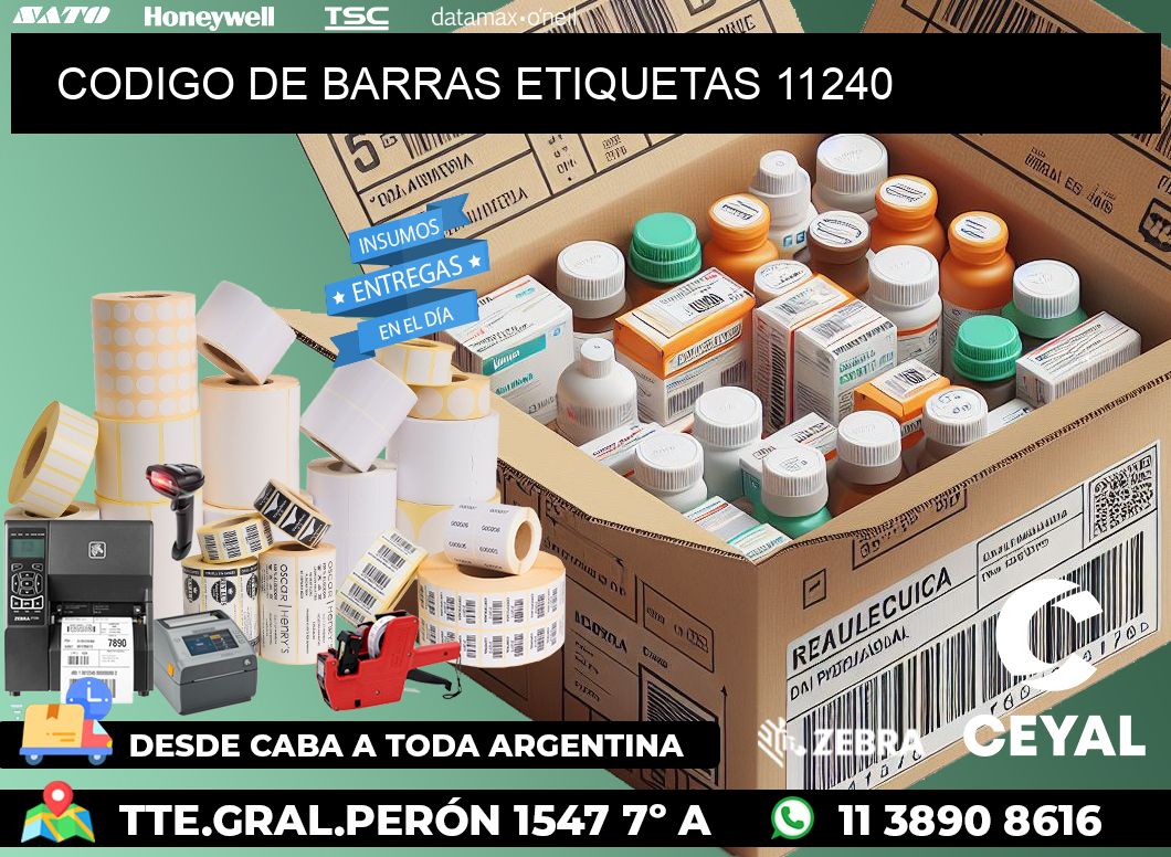 CODIGO DE BARRAS ETIQUETAS 11240