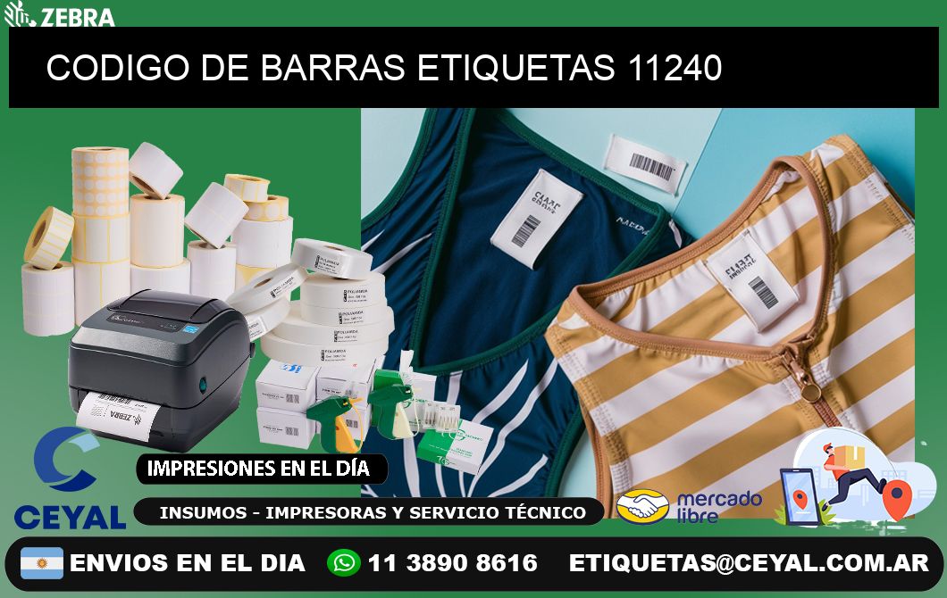 CODIGO DE BARRAS ETIQUETAS 11240