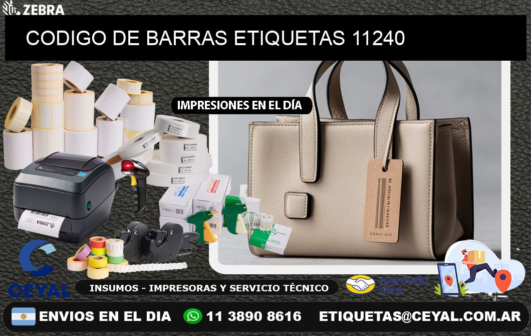 CODIGO DE BARRAS ETIQUETAS 11240