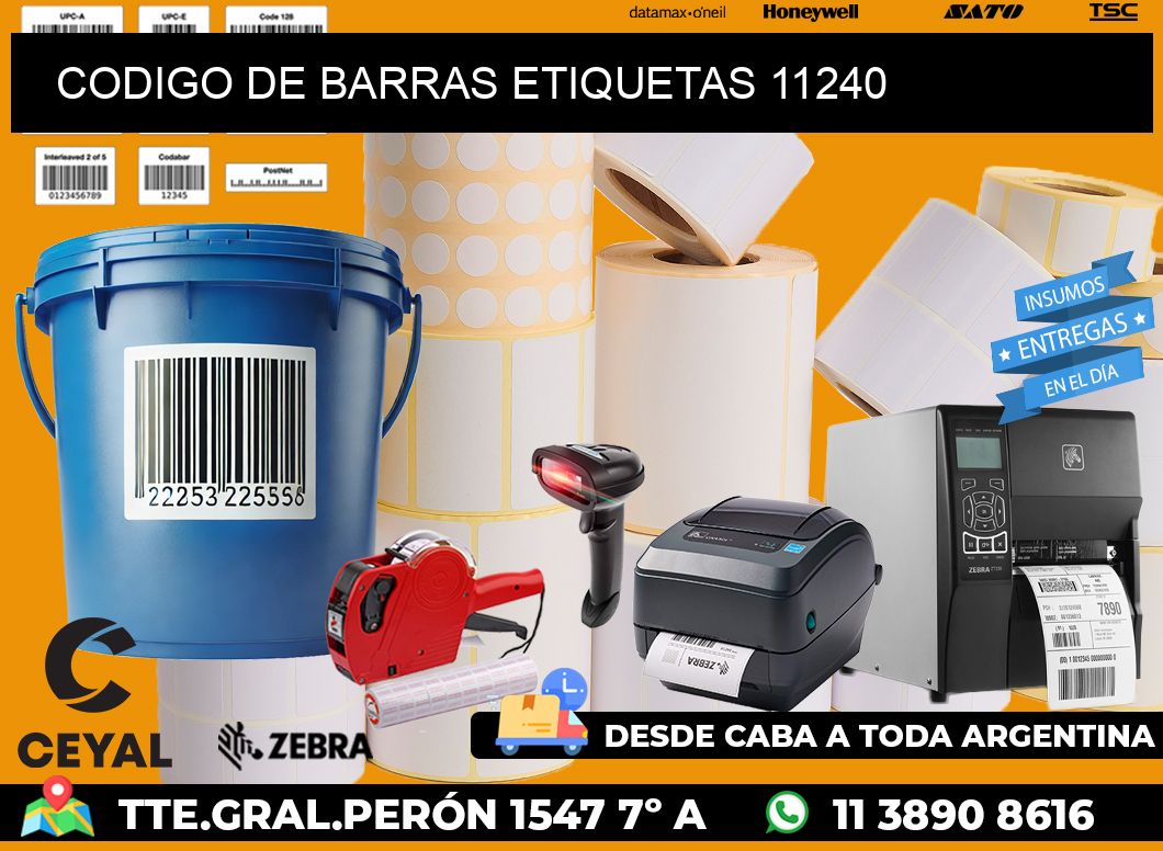 CODIGO DE BARRAS ETIQUETAS 11240