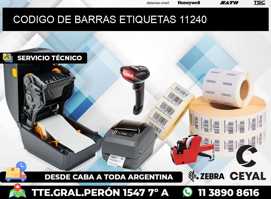 CODIGO DE BARRAS ETIQUETAS 11240