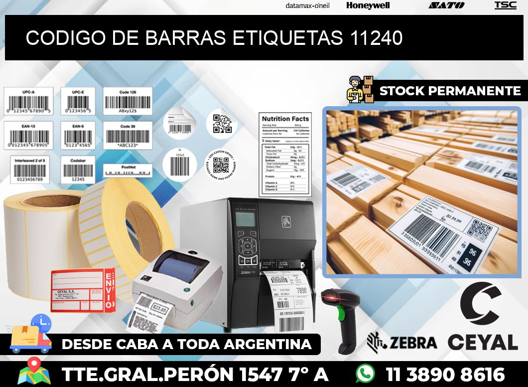 CODIGO DE BARRAS ETIQUETAS 11240