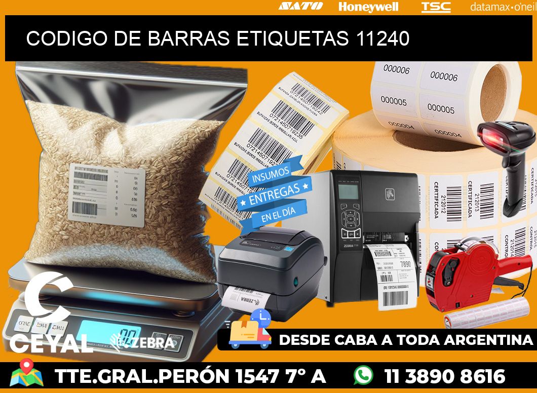 CODIGO DE BARRAS ETIQUETAS 11240