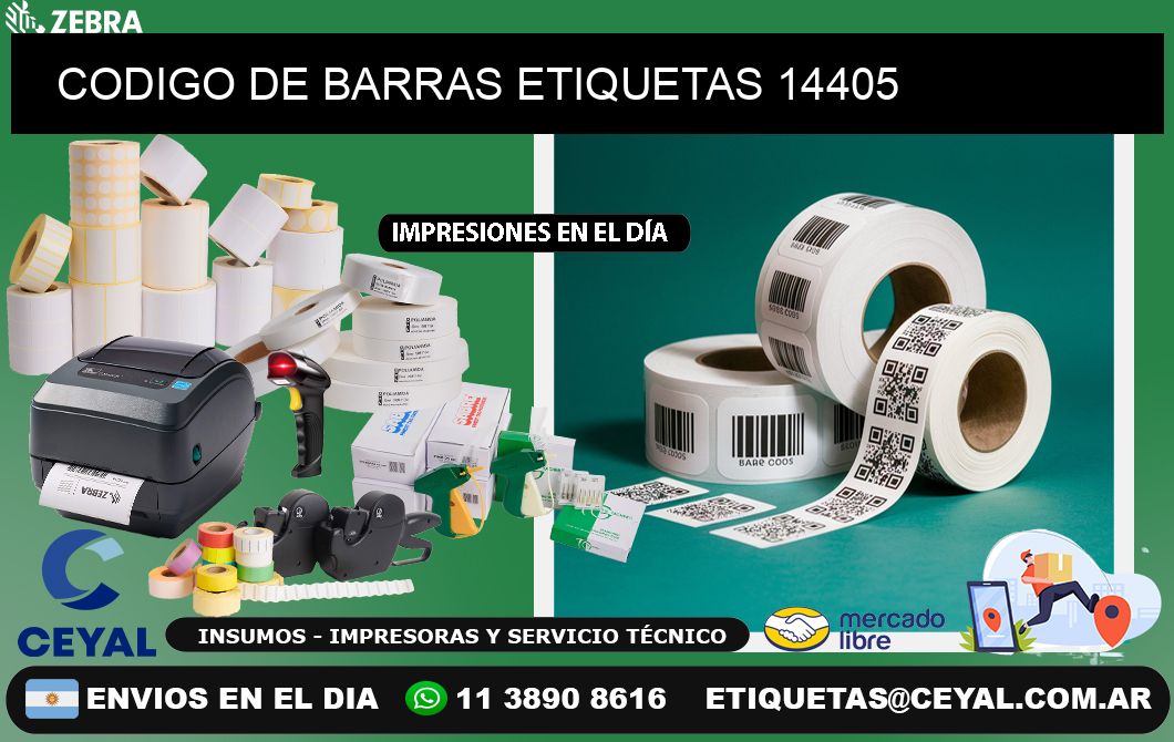 CODIGO DE BARRAS ETIQUETAS 14405