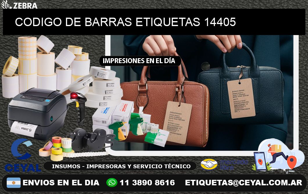 CODIGO DE BARRAS ETIQUETAS 14405