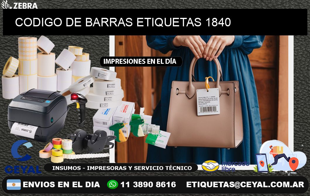 CODIGO DE BARRAS ETIQUETAS 1840