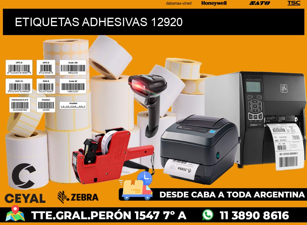 ETIQUETAS ADHESIVAS 12920