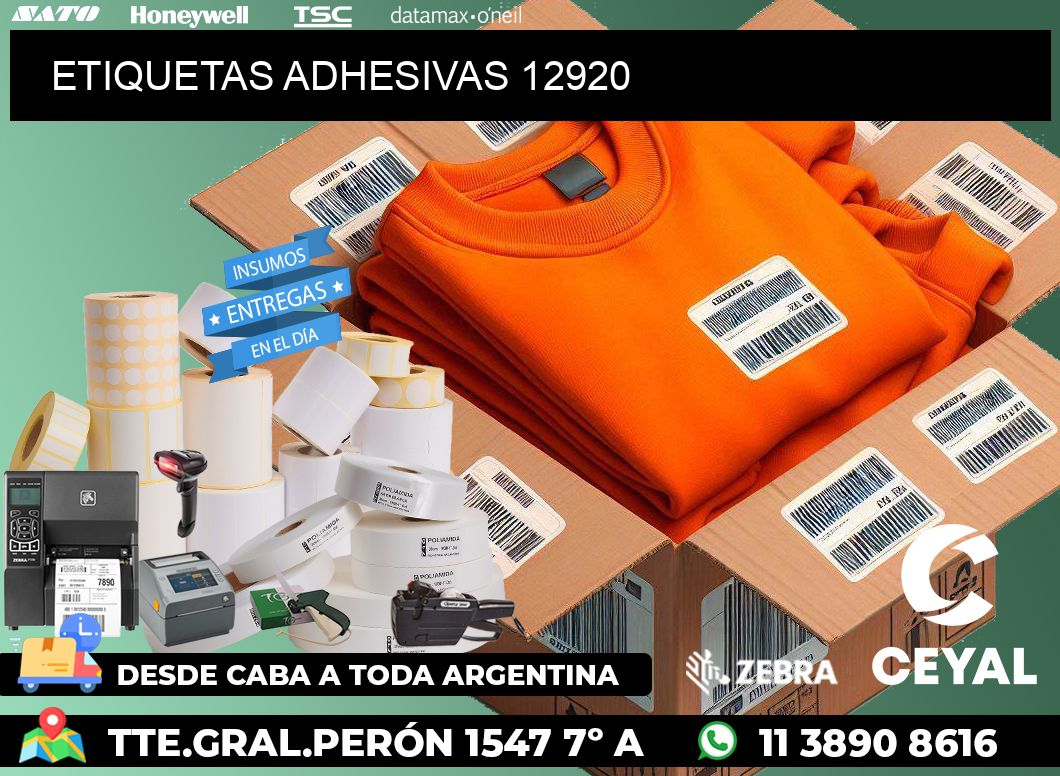 ETIQUETAS ADHESIVAS 12920