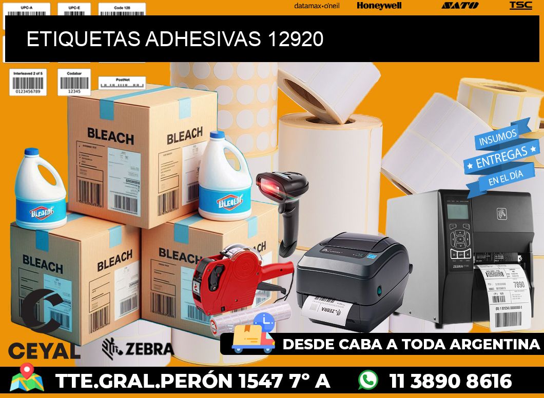 ETIQUETAS ADHESIVAS 12920