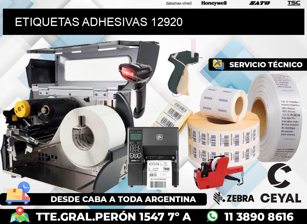 ETIQUETAS ADHESIVAS 12920