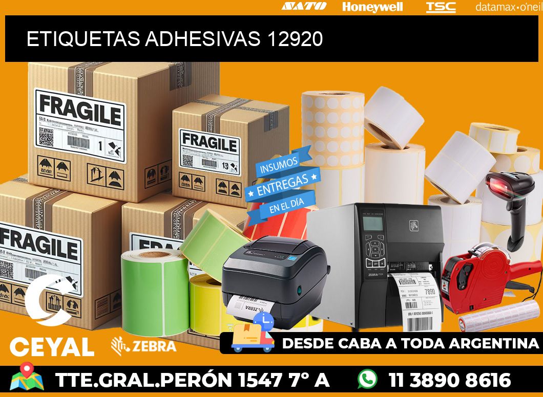 ETIQUETAS ADHESIVAS 12920