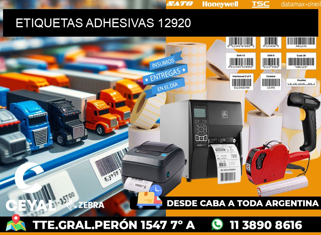 ETIQUETAS ADHESIVAS 12920