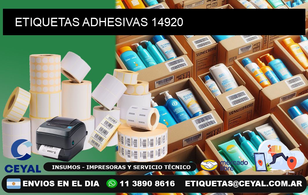 ETIQUETAS ADHESIVAS 14920