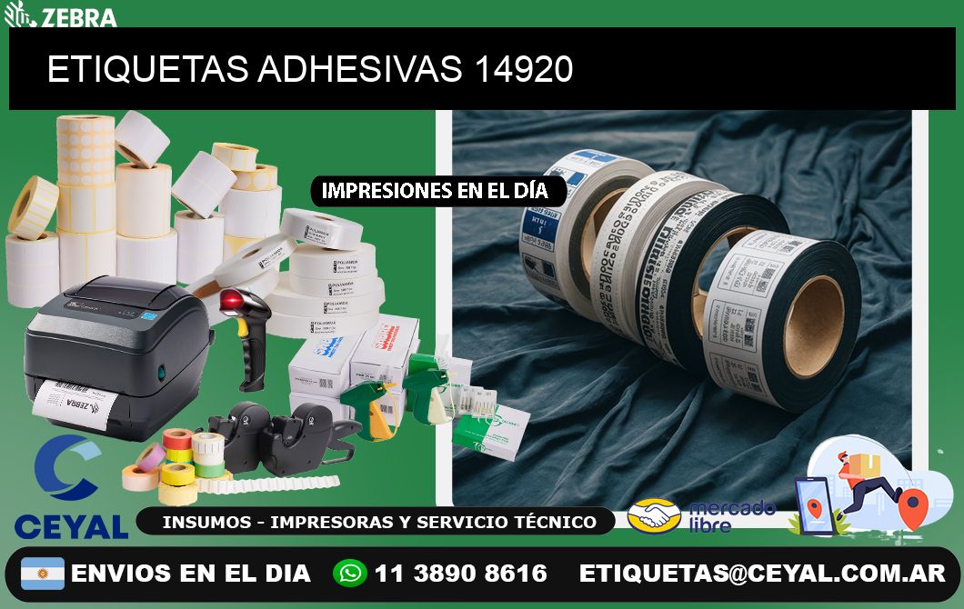 ETIQUETAS ADHESIVAS 14920