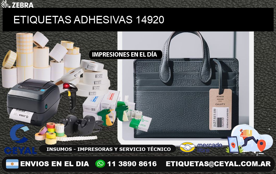 ETIQUETAS ADHESIVAS 14920