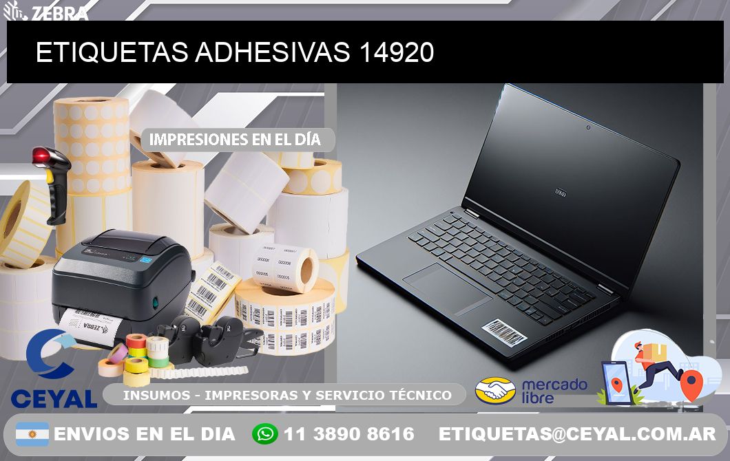 ETIQUETAS ADHESIVAS 14920