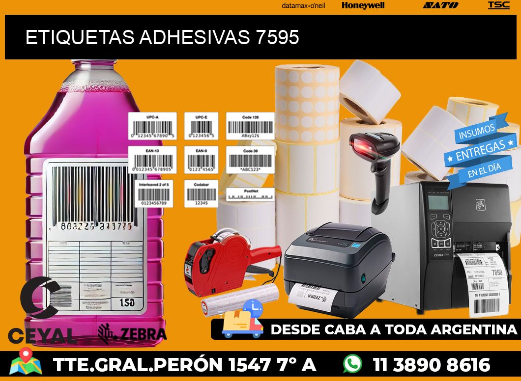 ETIQUETAS ADHESIVAS 7595