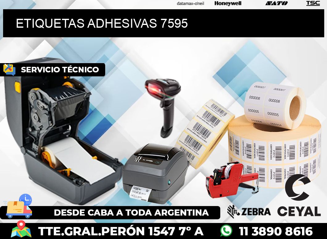 ETIQUETAS ADHESIVAS 7595