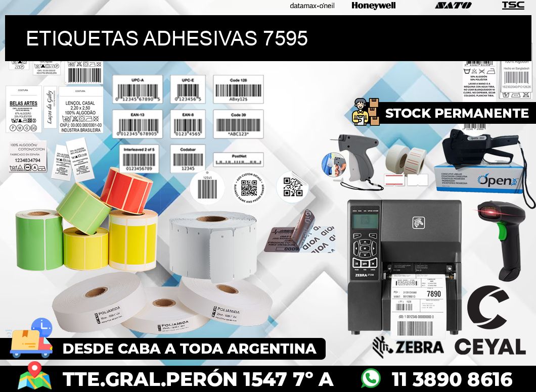 ETIQUETAS ADHESIVAS 7595