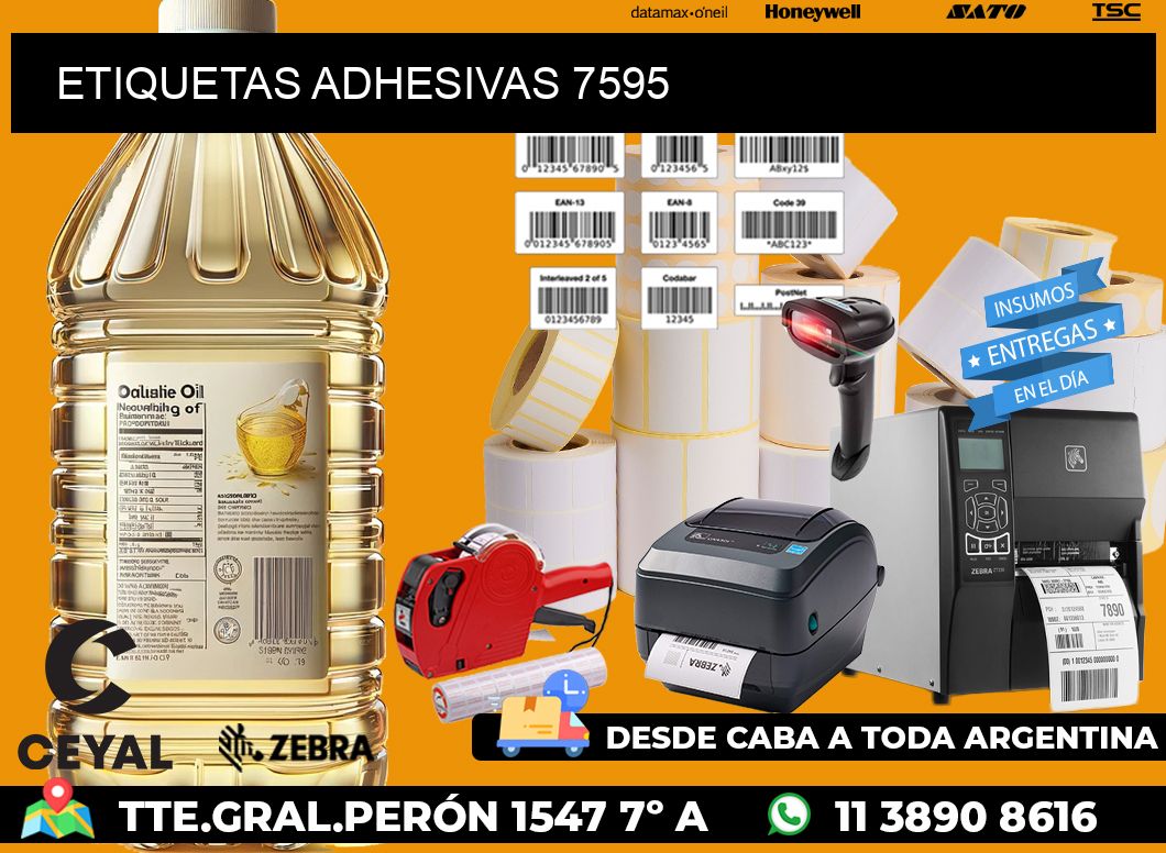 ETIQUETAS ADHESIVAS 7595