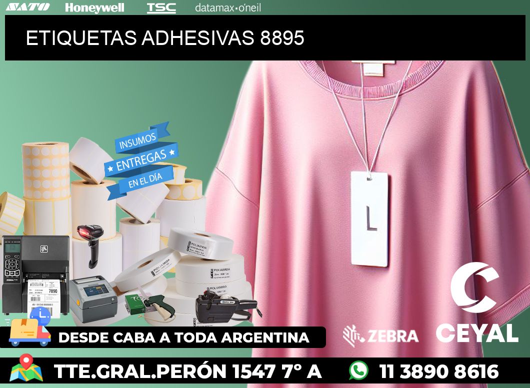 ETIQUETAS ADHESIVAS 8895