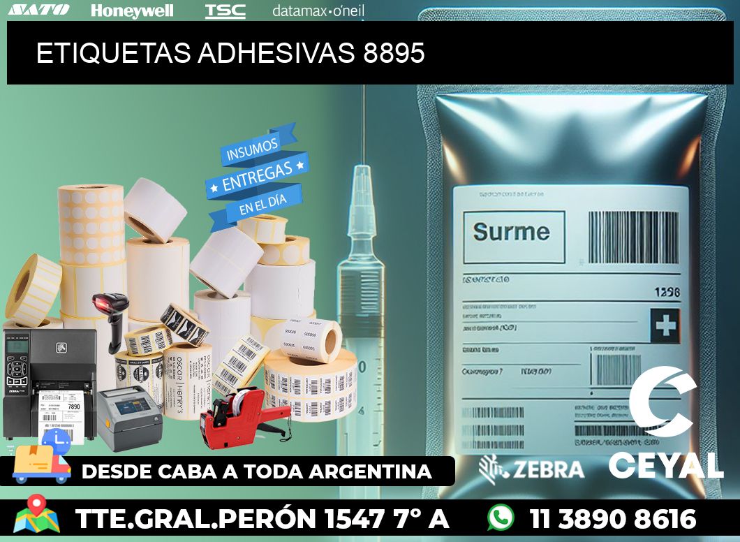 ETIQUETAS ADHESIVAS 8895