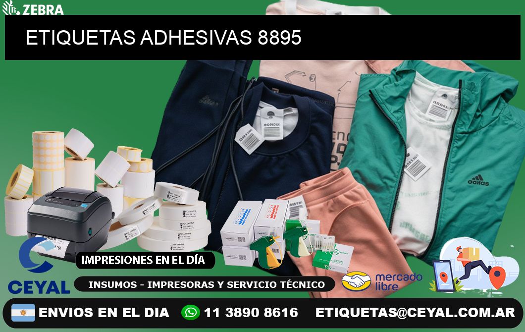 ETIQUETAS ADHESIVAS 8895