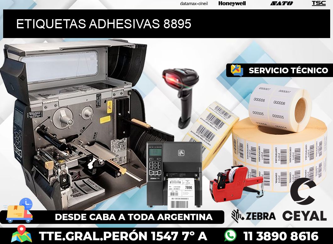 ETIQUETAS ADHESIVAS 8895