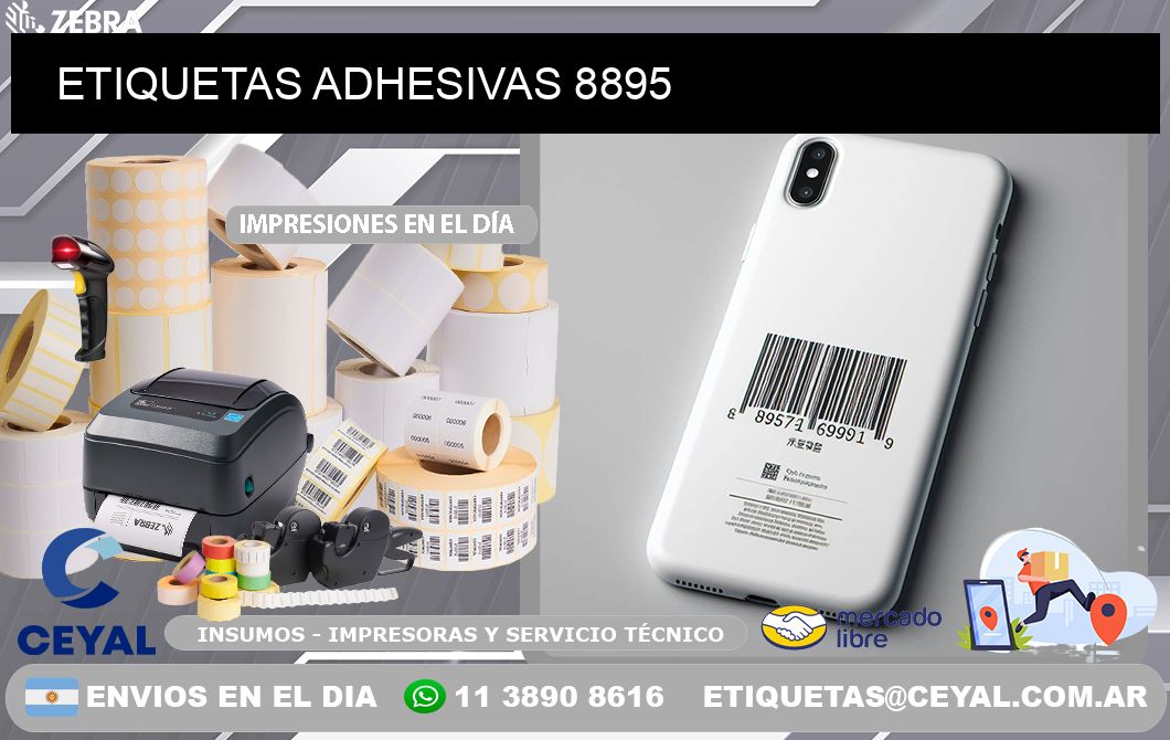 ETIQUETAS ADHESIVAS 8895