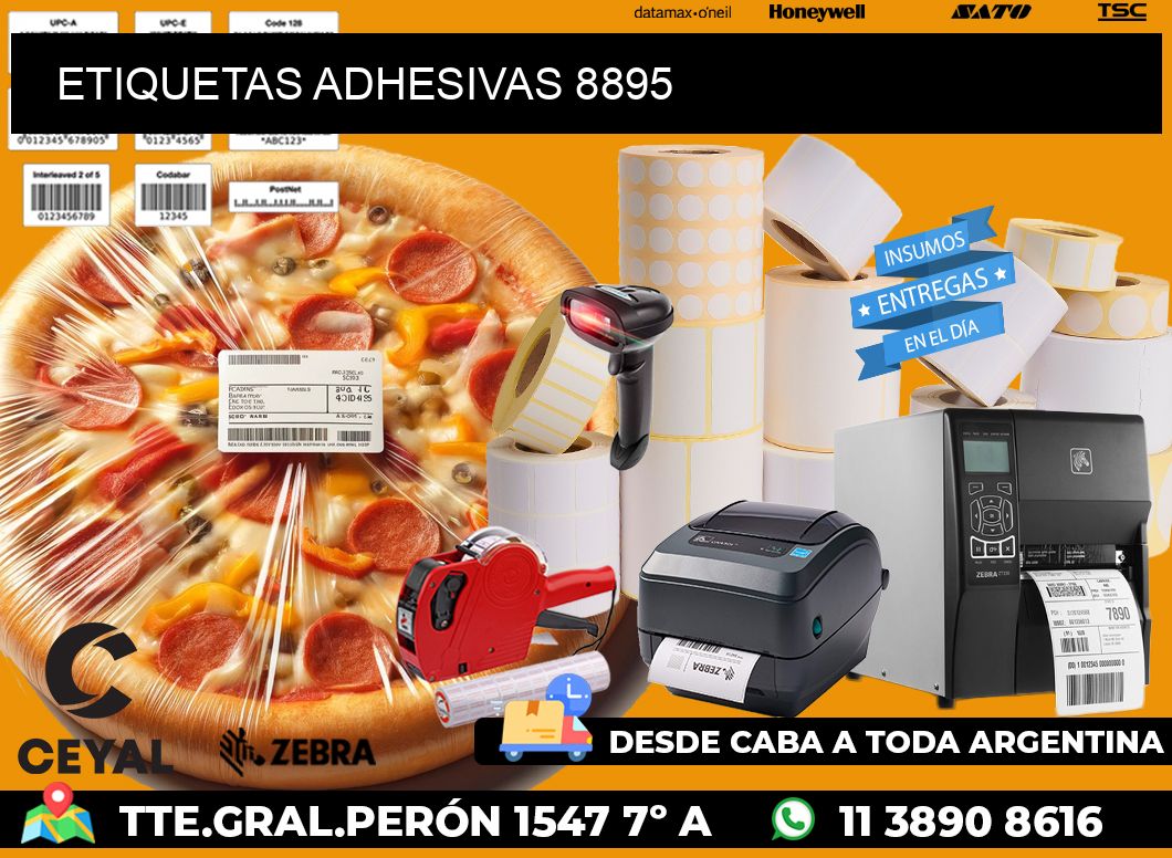 ETIQUETAS ADHESIVAS 8895