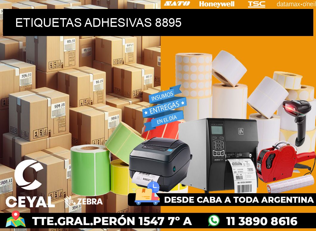 ETIQUETAS ADHESIVAS 8895