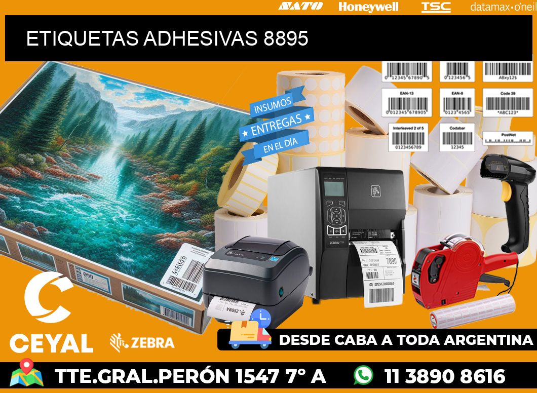 ETIQUETAS ADHESIVAS 8895