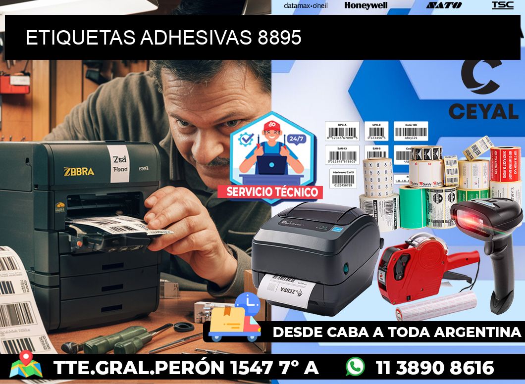 ETIQUETAS ADHESIVAS 8895