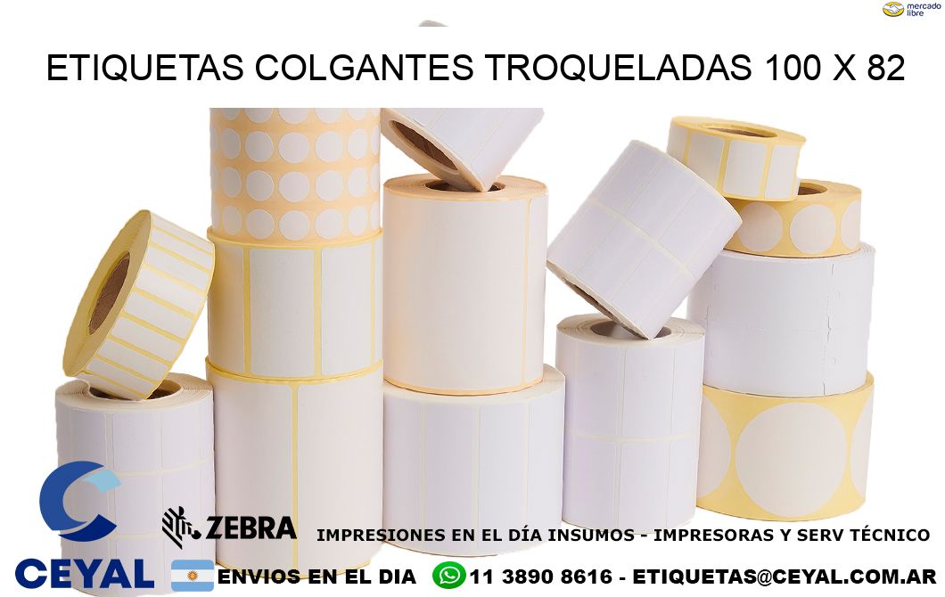 ETIQUETAS COLGANTES TROQUELADAS 100 x 82