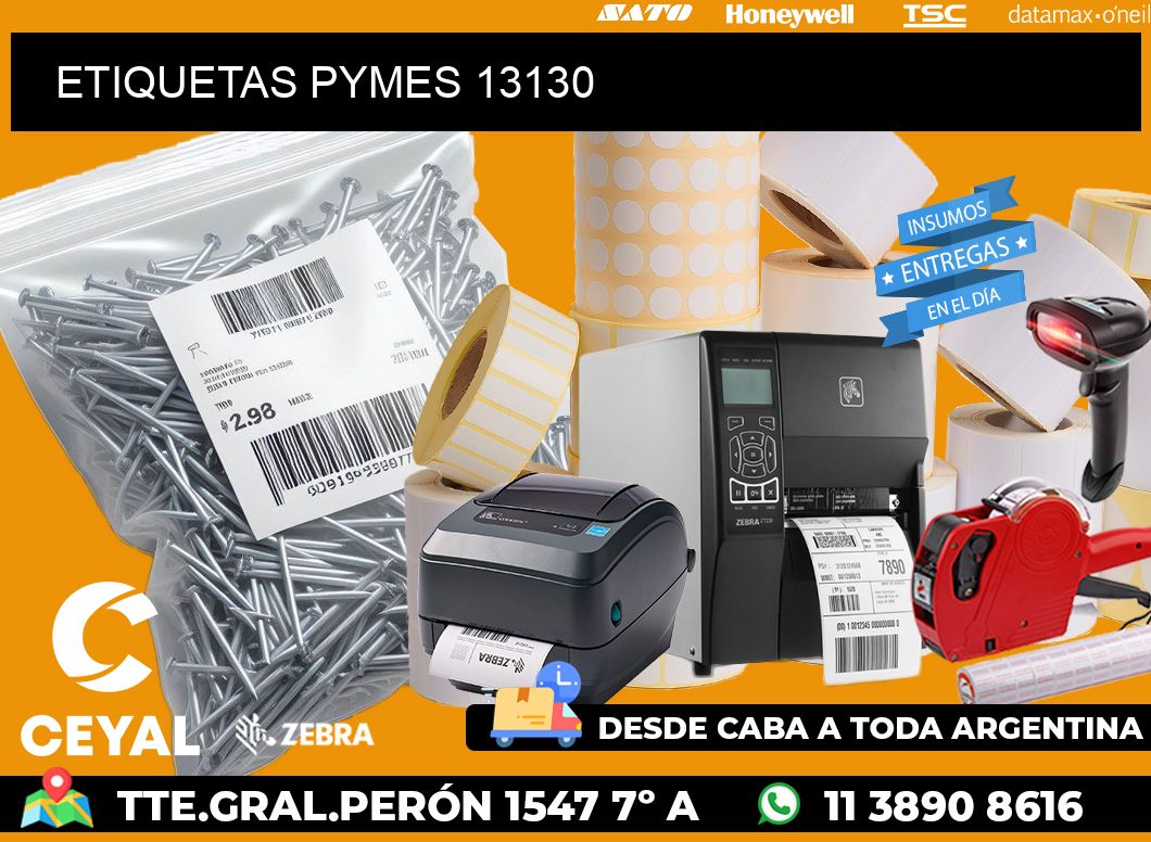 ETIQUETAS PYMES 13130