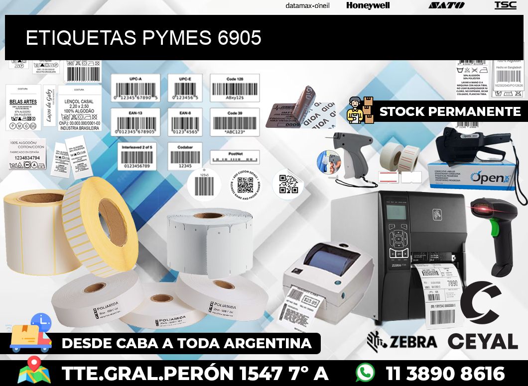 ETIQUETAS PYMES 6905