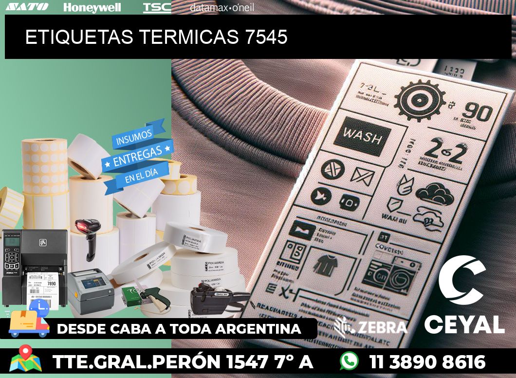 ETIQUETAS TERMICAS 7545