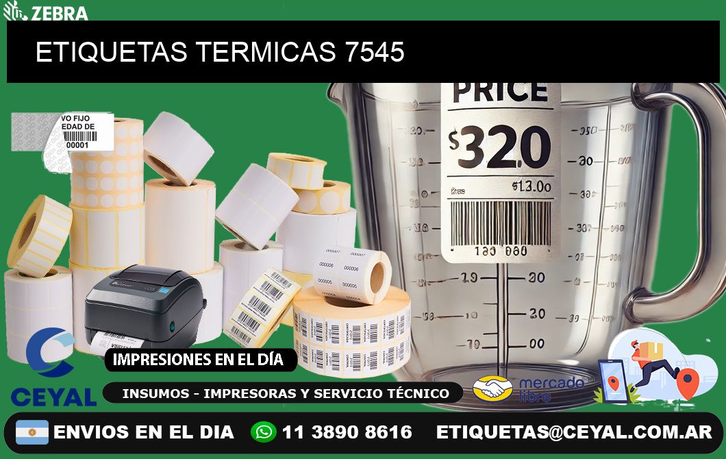 ETIQUETAS TERMICAS 7545