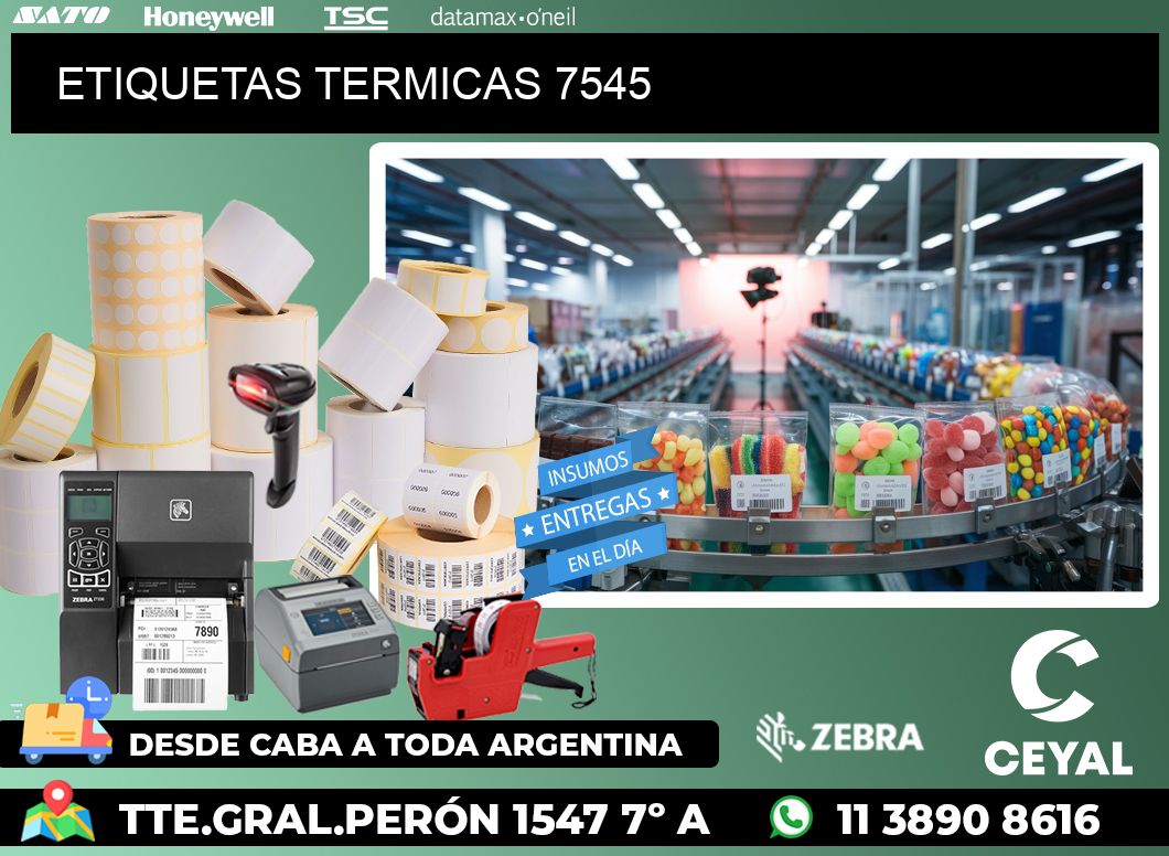 ETIQUETAS TERMICAS 7545