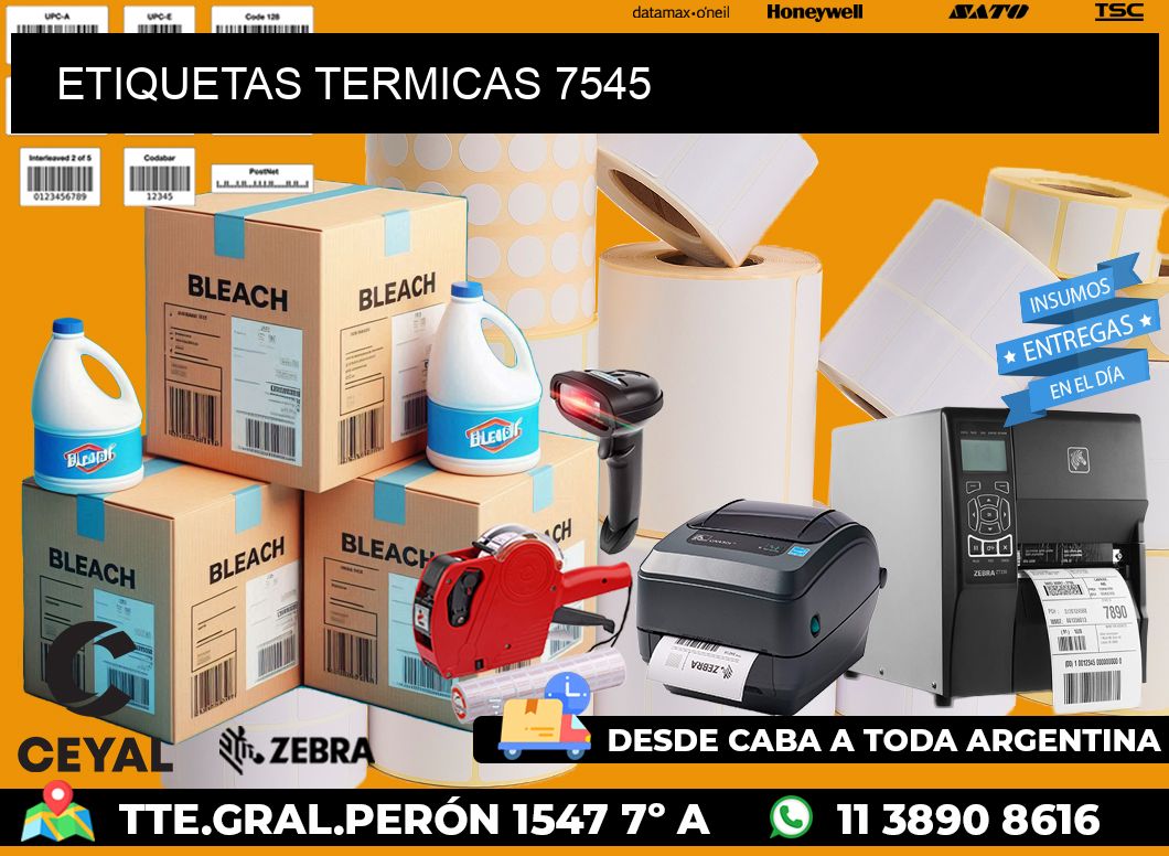 ETIQUETAS TERMICAS 7545