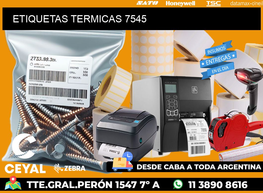 ETIQUETAS TERMICAS 7545