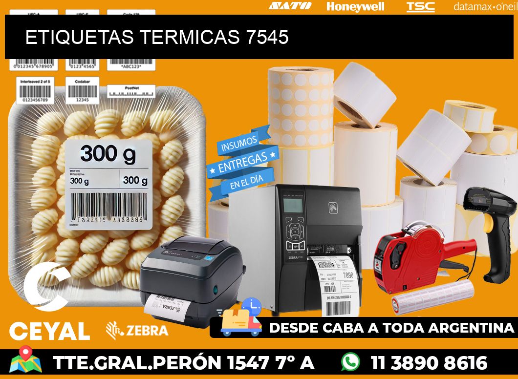 ETIQUETAS TERMICAS 7545