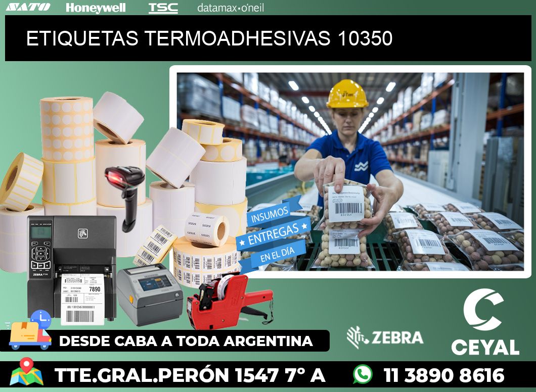 ETIQUETAS TERMOADHESIVAS 10350