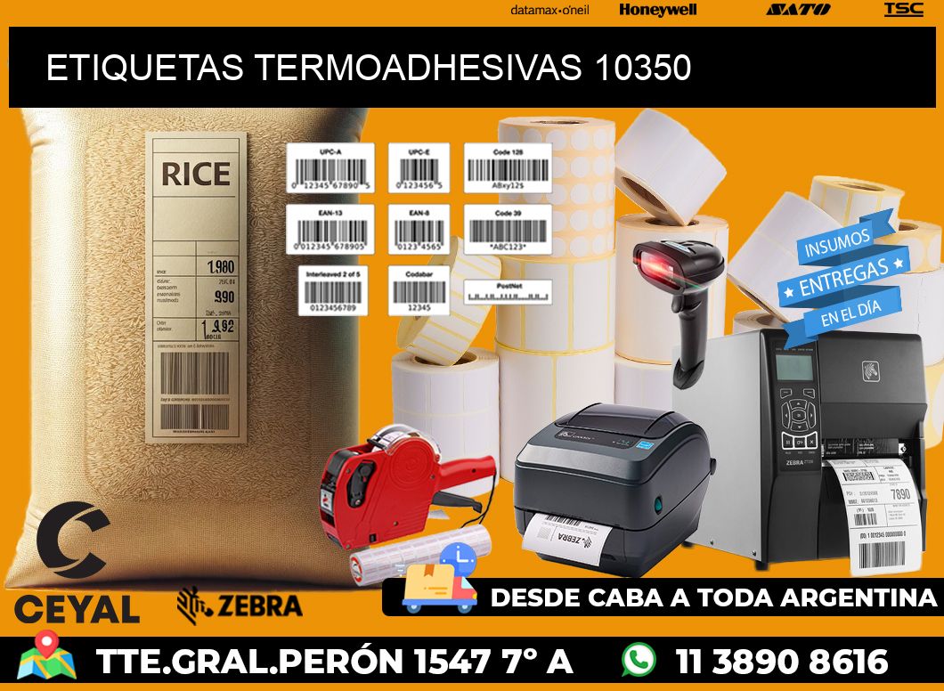 ETIQUETAS TERMOADHESIVAS 10350