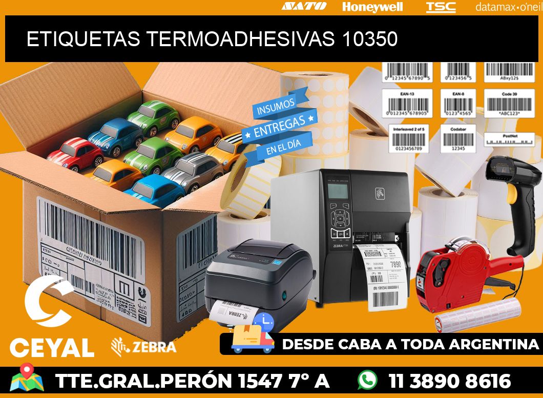 ETIQUETAS TERMOADHESIVAS 10350