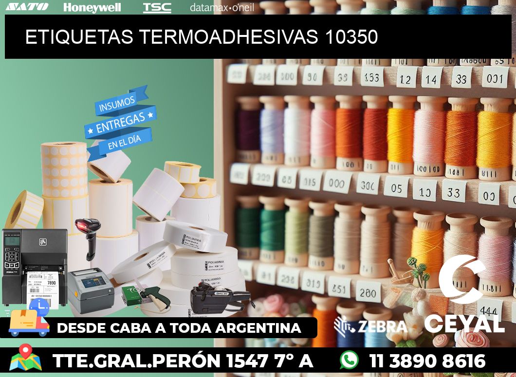 ETIQUETAS TERMOADHESIVAS 10350